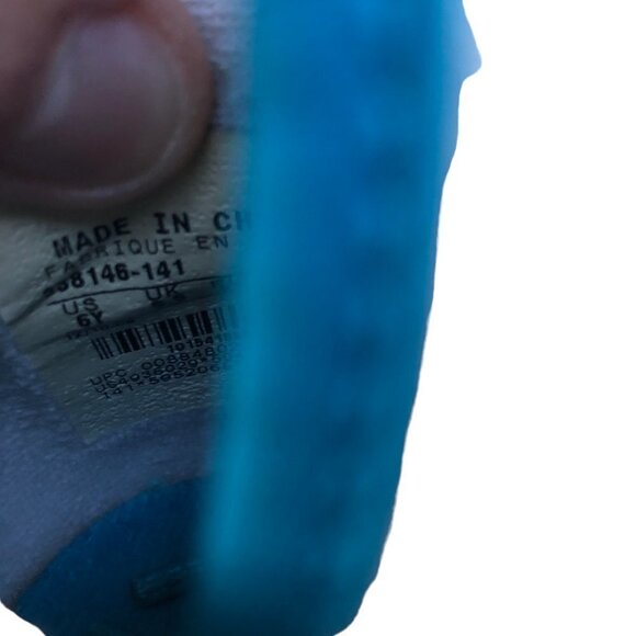 RARE 2008 Nike Air Jordan 1 Phat Low White Laser Blue Polka Size 6 - Picture 9 of 16